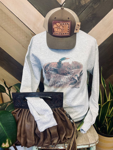 Mallard Duck Graphic Sweatshirt