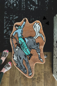 Rodeo Rug- Bronc Rider