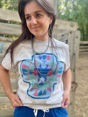 Aztec Western Cross Graphic Tee
