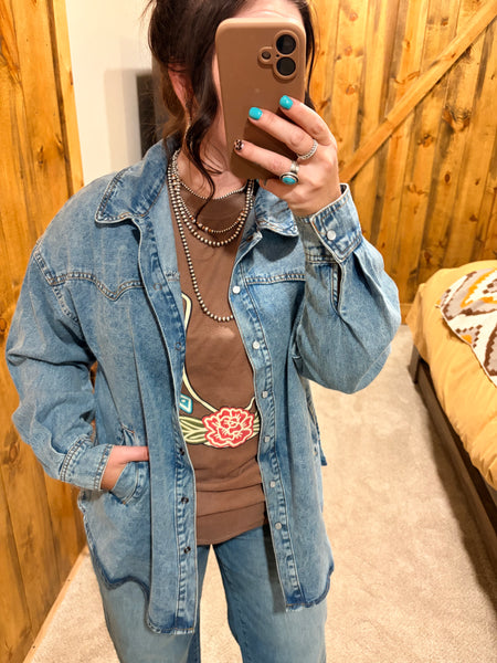 Joseph Denim Button Down Shirt