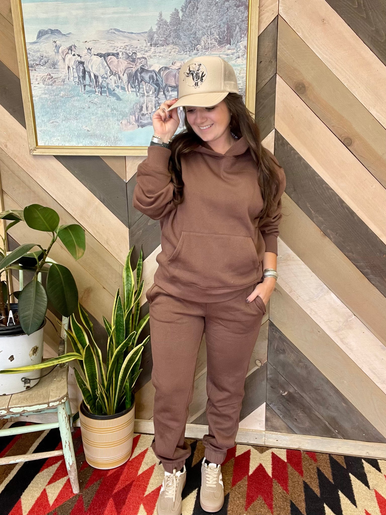 Essential Jogger Set- Brown