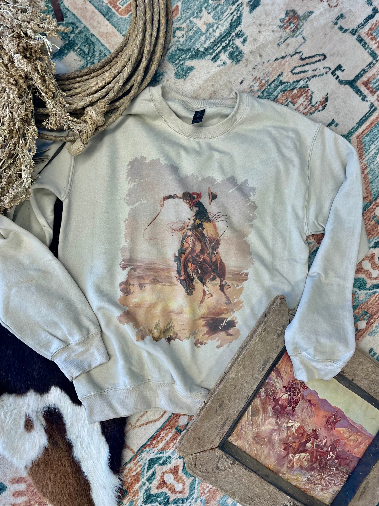 Tanner Bronc Rider Graphic Sweatshirt