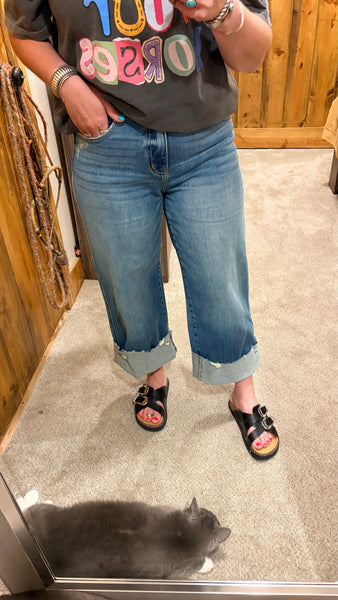 Maggie Wide Leg Crop Jean