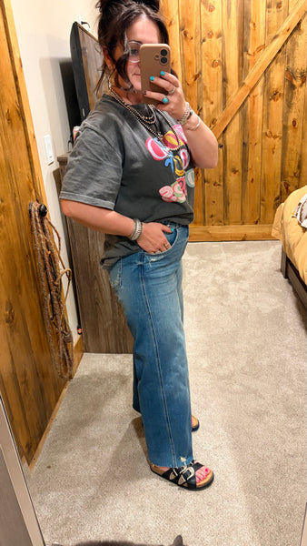 Maggie Wide Leg Crop Jean