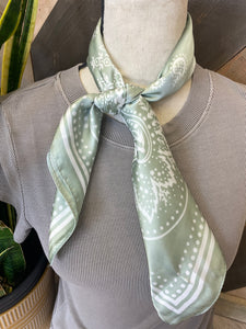 Small Bandana Print Wildrags- Sage