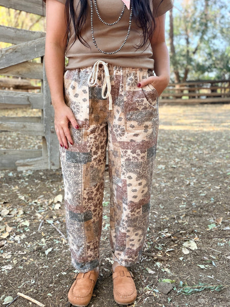 Kayla Patchwork Pants