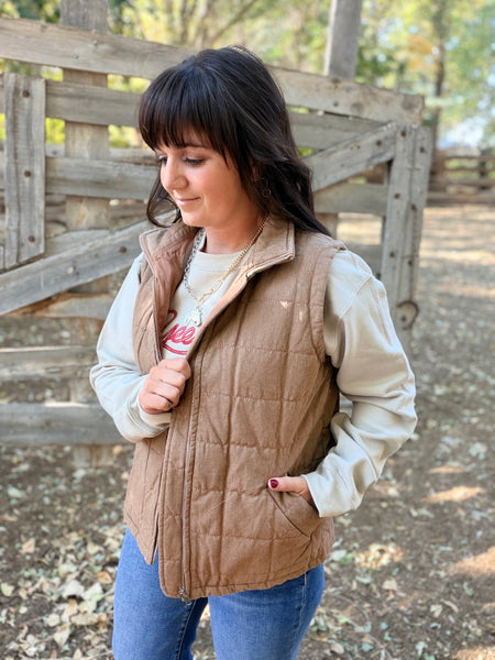 Quay Quilted Vest-mocha