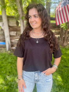 Everyday Short Sleeve Tee- Black