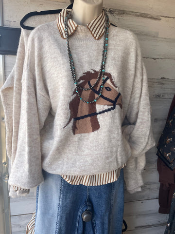 Cleo Horse Sweatshirt