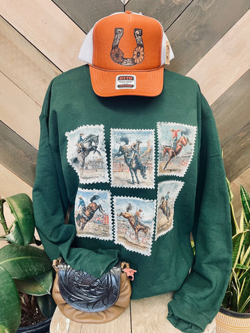 Rodeo Postage Graphic Sweatshirt