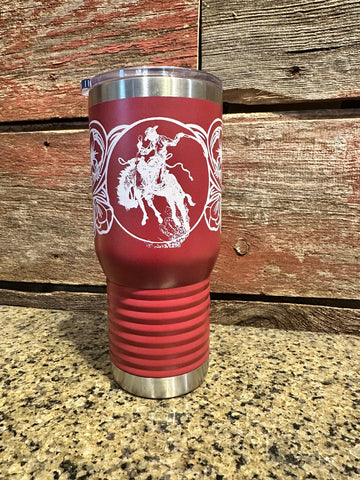 Ranch Bronc 20oz Coffee Mug- Red
