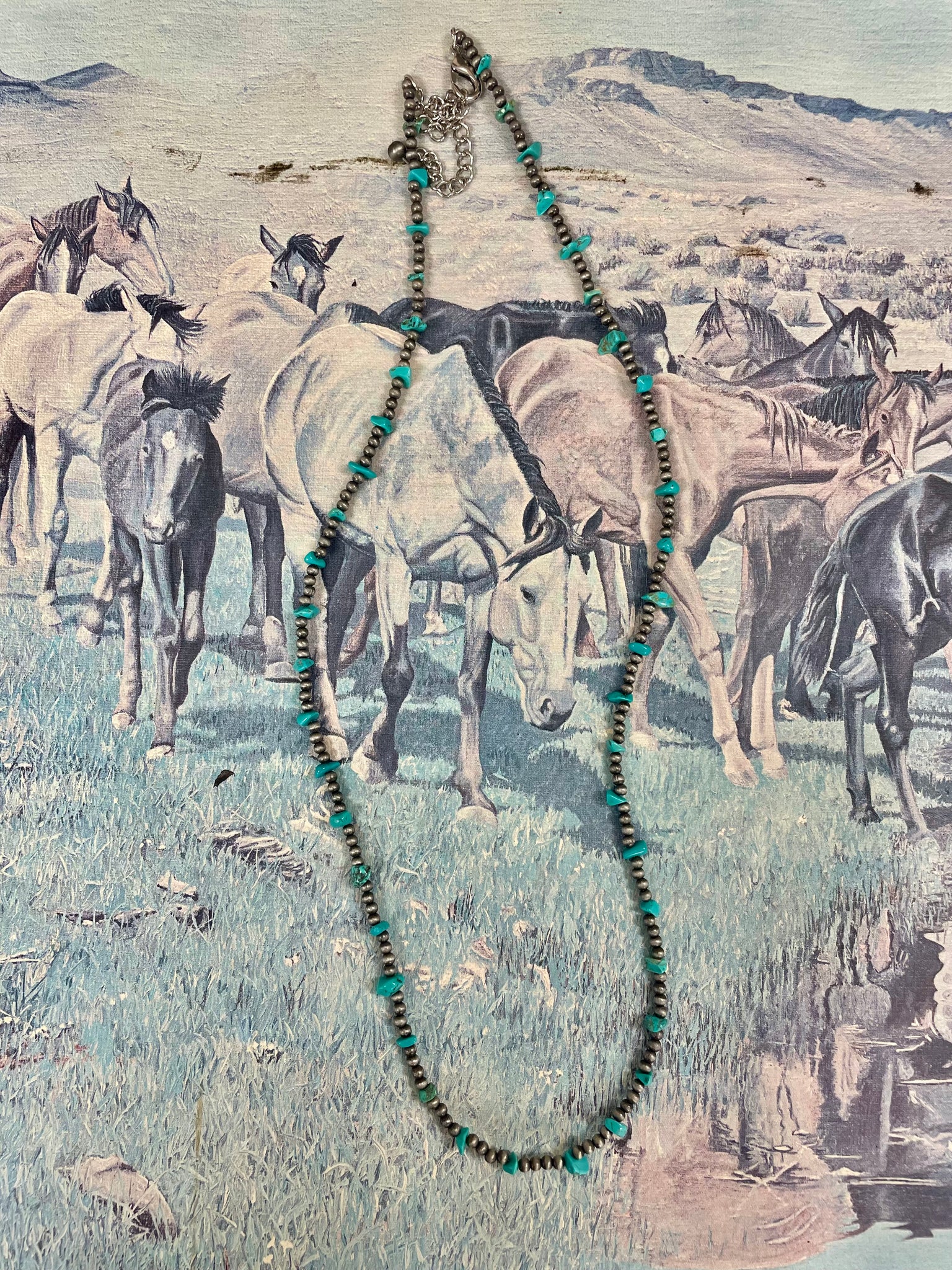 Turquoise Beaded Necklace