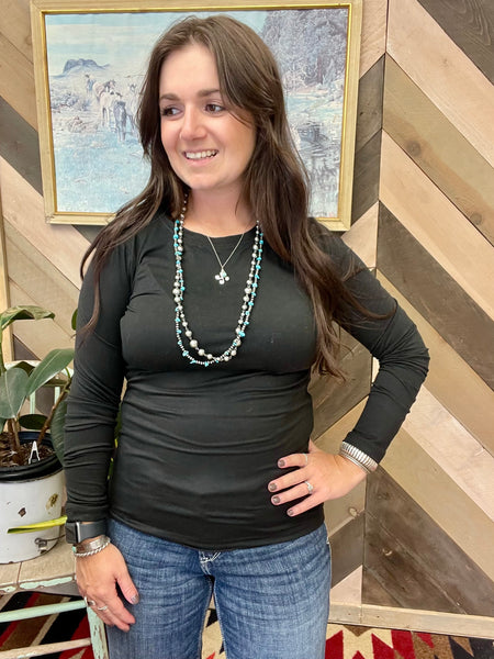 Luxury Basic Top-Black