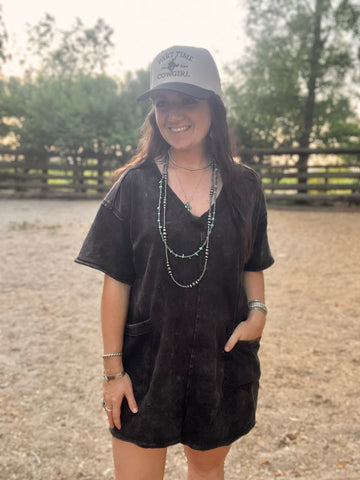 Kit's Romper- Black