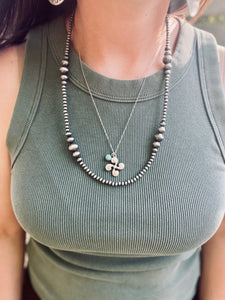 22 Inch Clustered Beaded Necklace
