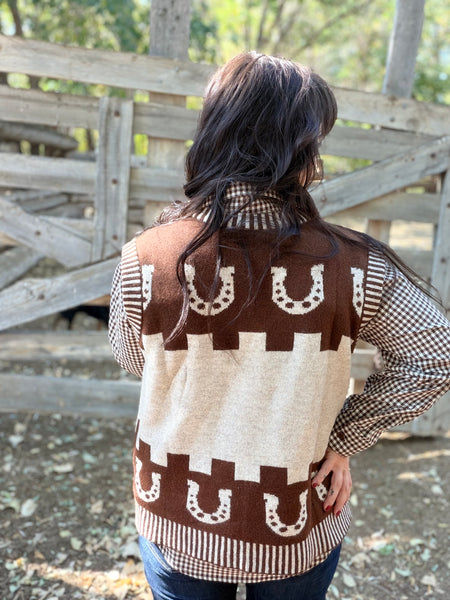 Horse Sweater Vest