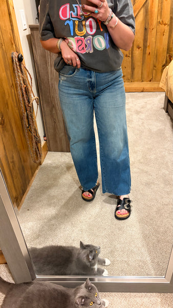 Maggie Wide Leg Crop Jean