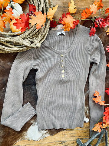 Sweater Henley Top