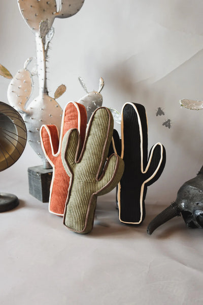 Cactus Pillow- Black